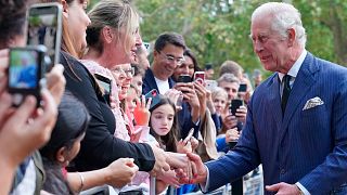 Le roi Charles III lors de son retour à Clarence House depuis Buckingham Palace à Londres, le samedi 10 septembre 2022.