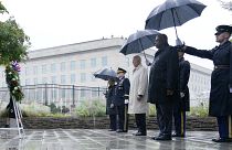 جو بایدن در مراسم گرامی‌داشت یاد قربانیان حملات ۱۱ سپتامبر در پنتاگون