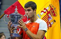 L'Espagnol Carlos Alcaraz, vainqueur de l'US Open, le 11/09/2022