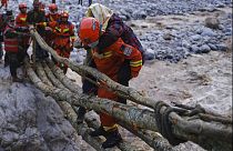 Rettungsarbeiten nach dem Erdbeben in der Region Sichuan