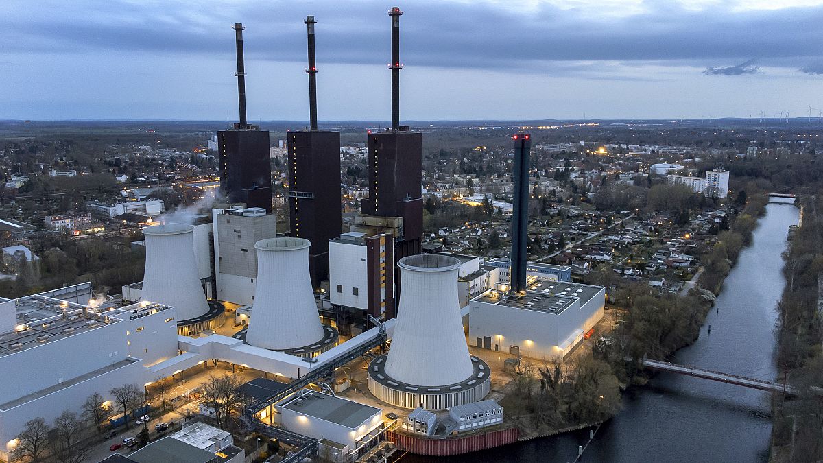 Das mit Gas betriebene Stromwerk Lichterfelde bei Berlin