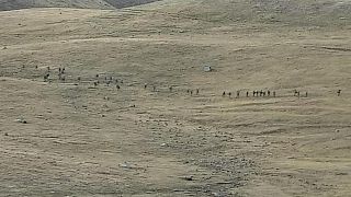 Az azeri-örmény határ Hegyi Karabah térségében