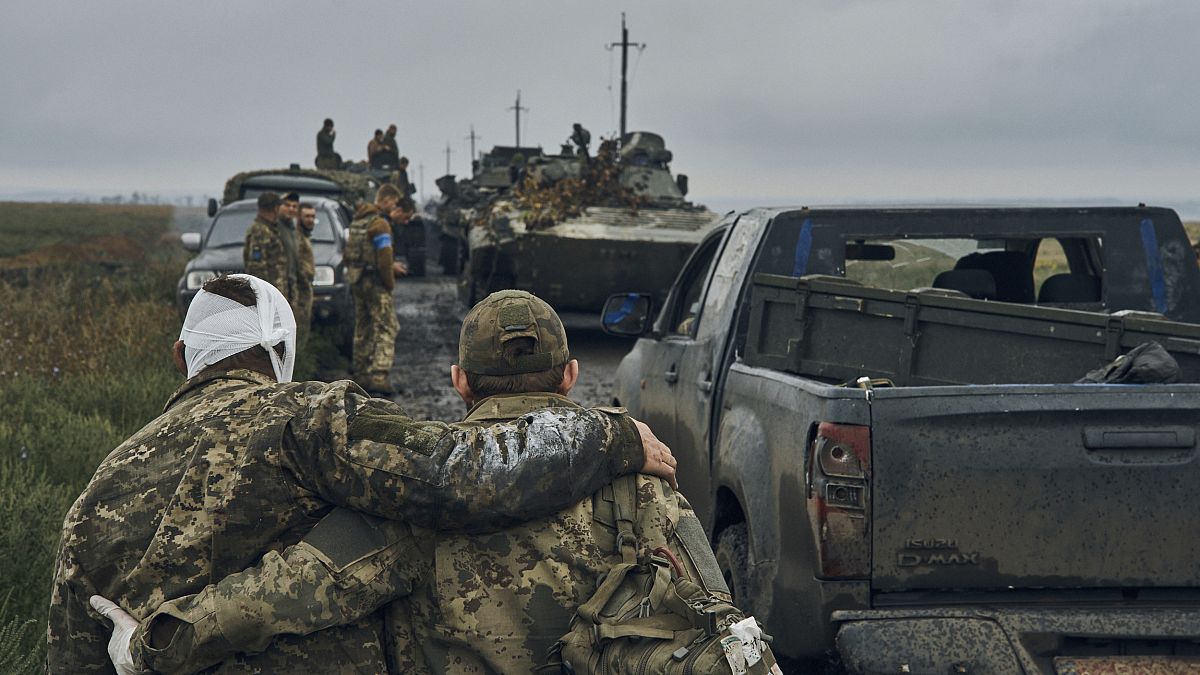 Украинские войска во время контрнаступления в Харьковской области. 12 сентября 2022.