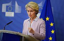 EU-Kommissionspräsidentin Ursula von der Leyen bei einer Pressekonferenz, 07.09.2022