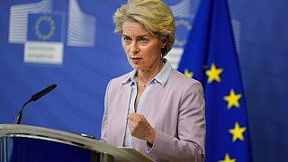 EU-Kommissionspräsidentin Ursula von der Leyen bei einer Pressekonferenz, 07.09.2022