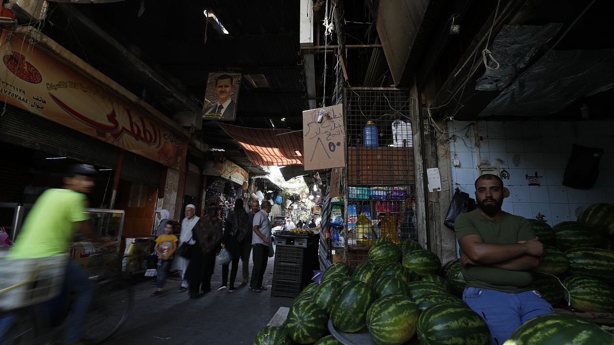 یک بازار در مرکز دمشق