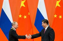 ولادمیر پوتین، رئیس جمهوری روسیه و ژی ژینگ پینگ، رئیس جمهوری چین