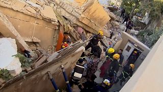Search goes on at site of Amman building collapse