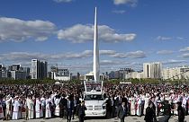Ferenc pápa Kazahsztánban