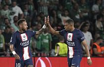 Kylian Mbappé et Neymar à Haïfa (14/09/22)