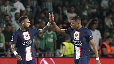 Kylian Mbappé et Neymar à Haïfa (14/09/22) 