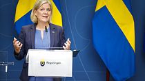 La Première ministre Magdalena Andersson à Stockholm (Suède), le 14/09/2022