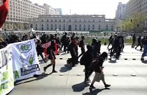 Protestas estudiantiles en Santiago de Chile