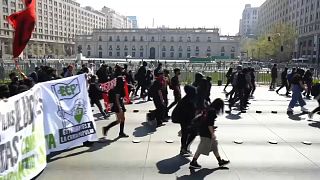 Protestas estudiantiles en Santiago de Chile