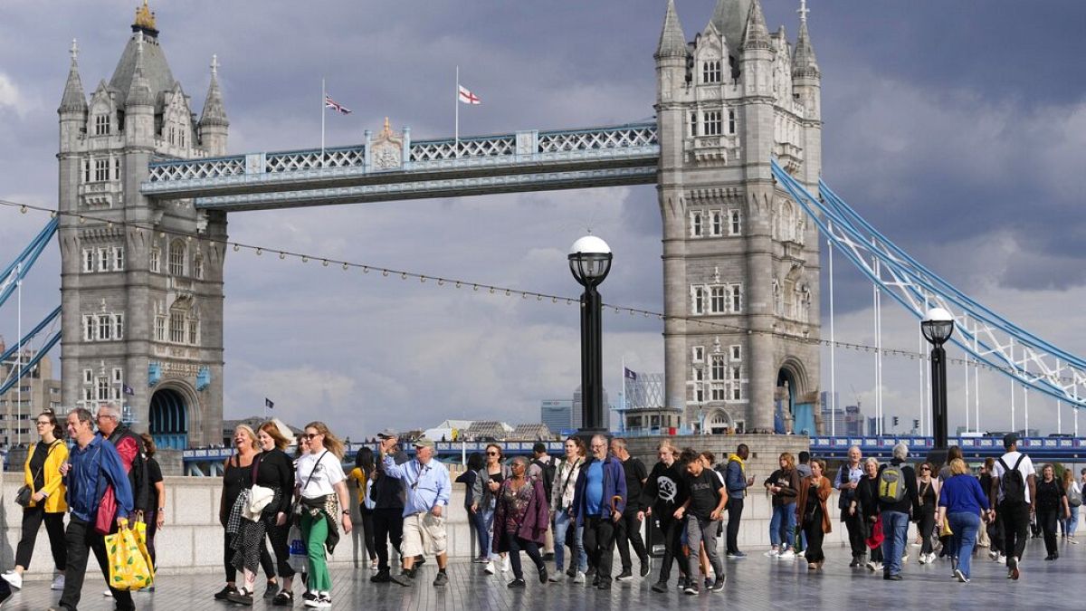 File d'attente devant Tower Bridge le 15 septembre 2022