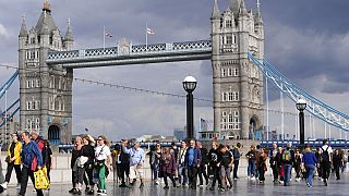 File d'attente devant Tower Bridge le 15 septembre 2022