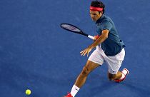 Roger Federer à l'Open d'Australie, Jan. 20, 2014