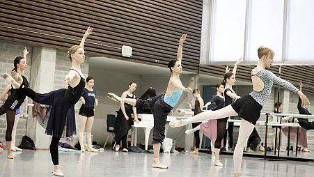 Dancers of the United Ukrainian Ballet are performing in London this week