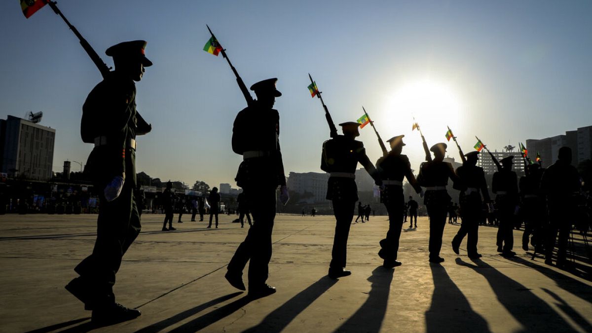 Ethiopian military parade 