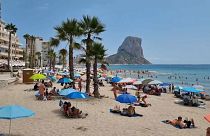 Una playa en Calpe, Alicante
