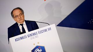 Le président de la Fédération française de football (FFF) Noël Le Graët, le 13 mars 2021.