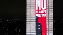 Cartel "No al golpe militar"