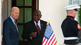 Biden welcomes South Africa's Ramaphosa to White House