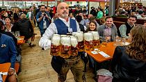 Ouverture de l"Oktoberfest", la Fête de la Bière, à Munich, en Allemagne, le samedi 17 septembre 2022.