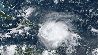 Image satellite de la tempête tropicale Fiona sur les Caraïbes, 17/09/2022