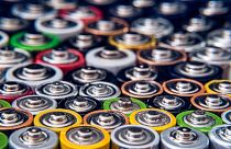 Fürs Recycling aussortierte Batterien