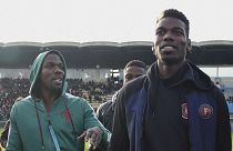 Prosecutors say that Mathias Pogba (L), Paul's older brother is guilty of extortion, something he has denied.