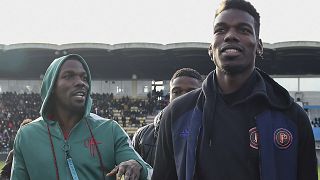 Prosecutors say that Mathias Pogba (L), Paul's older brother is guilty of extortion, something he has denied.