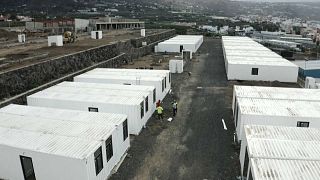 Prefabricated homes on La Palma