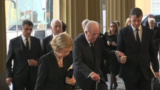 El rey emérito Juan Carlos y la reina emérita Sofía acuden al funeral de la reina Isabel II