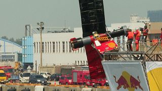 Homemade flying machine competition during the "Flugtag" in Taiwan.