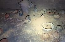 objets funéraires découverts près de Tel-Aviv