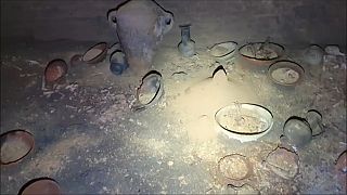 objets funéraires découverts près de Tel-Aviv