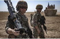 جنود أمريكيون يشاركون في تمرين عسكري  في محافظة الحسكة شمال شرق سوريا 7 سبتمبر 2022