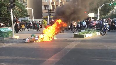 تجمع اعتراضی در مرکز تهران