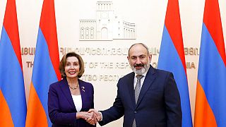 ABD Temsilciler Meclisi Başkanı Nancy Pelosi, Erivan ziyareti sırasında Ermenistan Başbakanı Nikol Paşinyan'la görüştü