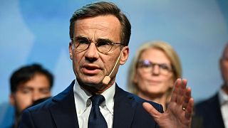 FILE: Ulf Kristersson, leader of the Moderate party in Sweden, September 2022