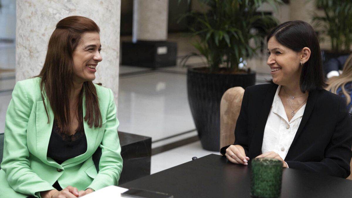 İsrail Enerji Bakanı Karine Elharrar, Kıbrıslı mevkidaşı Natasa Pilides'le Lefkoşa'da görüşmelerde bulundu