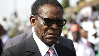 Le président de la Guinée équatoriale Teodoro Obiang Nguema Mbsasogo au Nigéria le 29 mai 2015.