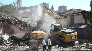 Ankara'da gecekondu yıkımı