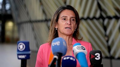 Spain's Minister for the Ecological Transition and Demographic Challenges Teresa Ribera Rodriguez in Brussels on July 26, 2022.