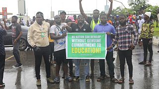 Nigerian students protest 7-month lecturers’ strike