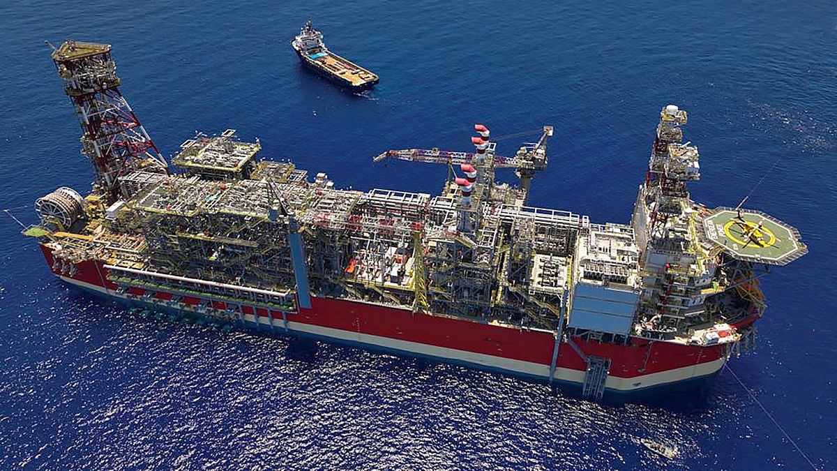 سفينة التخزين والإنتاج العائدة لشركة "إنرجيان" والتي ستعمل على استخراج الغاز لصالح إسرائيل من حقل كاريش