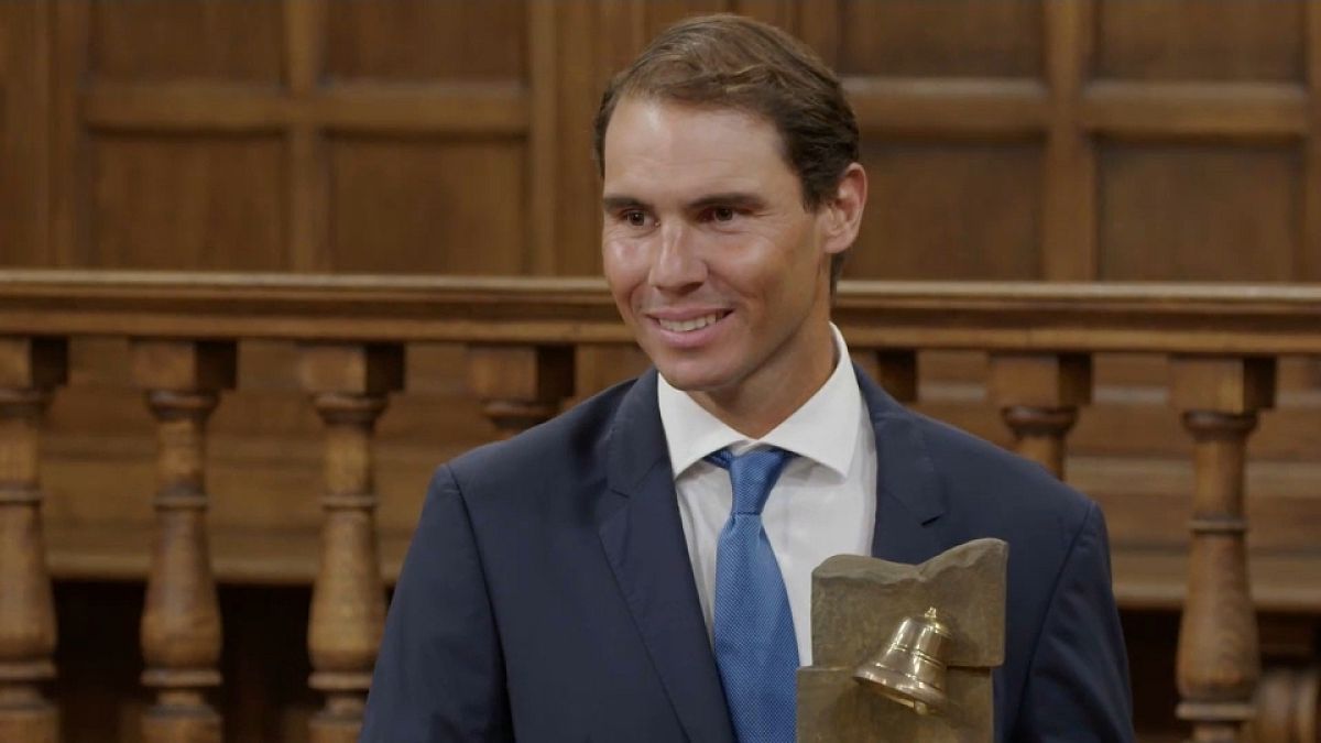 Rafael Nadal recibe el premio Camino Real, Alcalá de Henares, España 20/9/2022