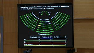 La Cámara Alta aprobó la adhesión con 239 votos a favor de Suecia y 238 de Finlandia.