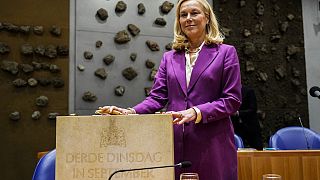 La ministre néerlandaise des Finances au parlement à La Hague, le 20/09/2022